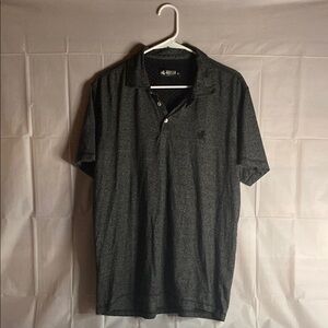 Rugby Ralph Lauren Black Polo Shirt Classic Knit Design